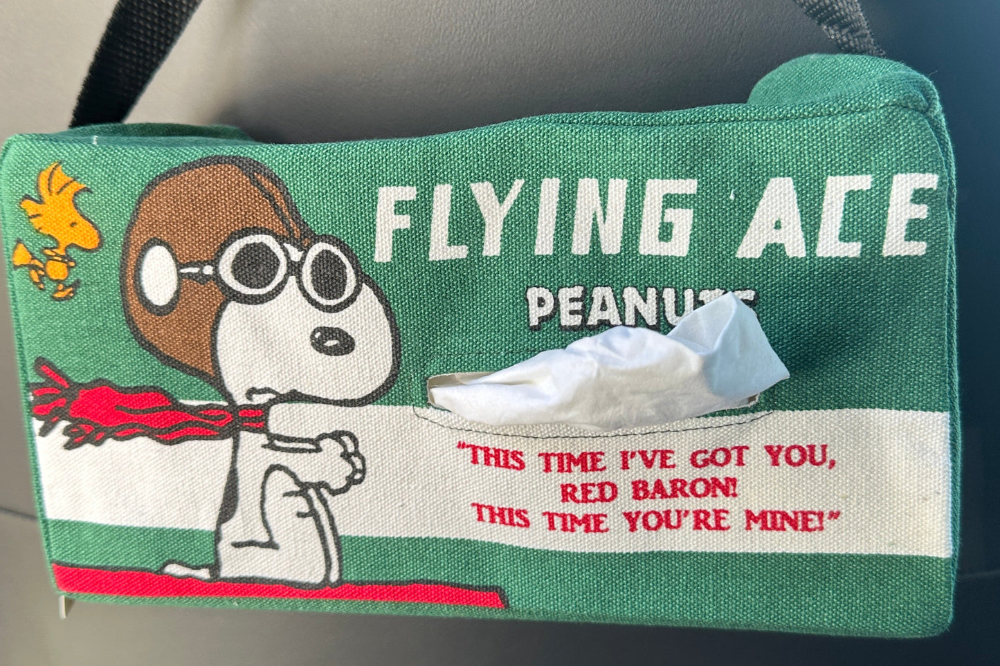 Snoopy Fabric Tissue box Cover with Handle