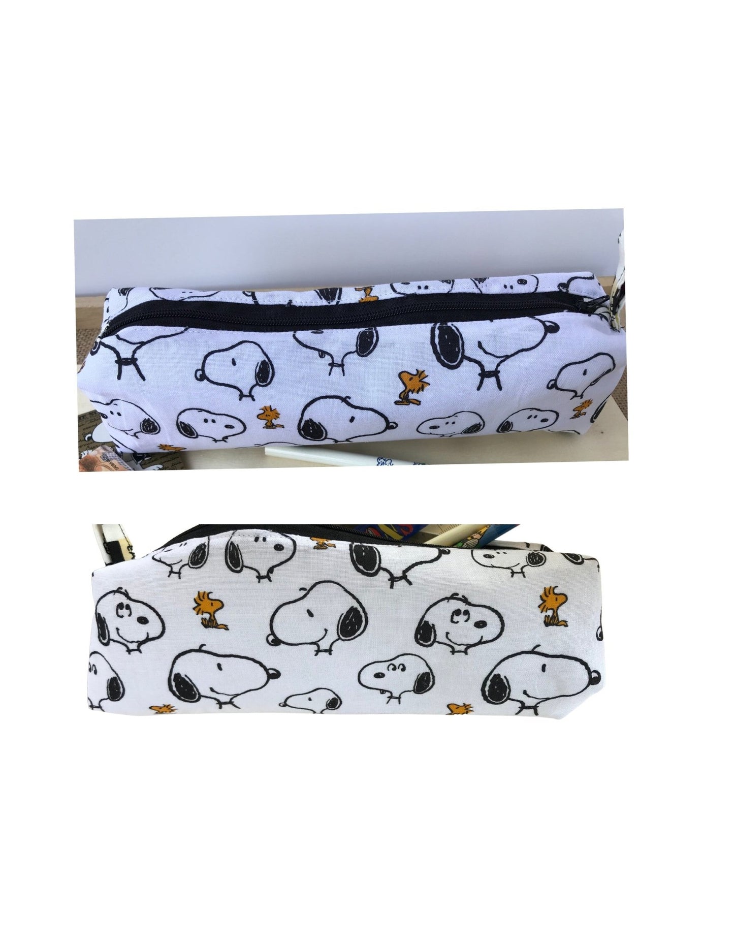 100% Cotton Snoopy Pencil Zipper Pouch - PawFect