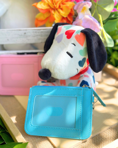 Snoopy Donut Eco-Friendly Vegan Leather ID Card Holder