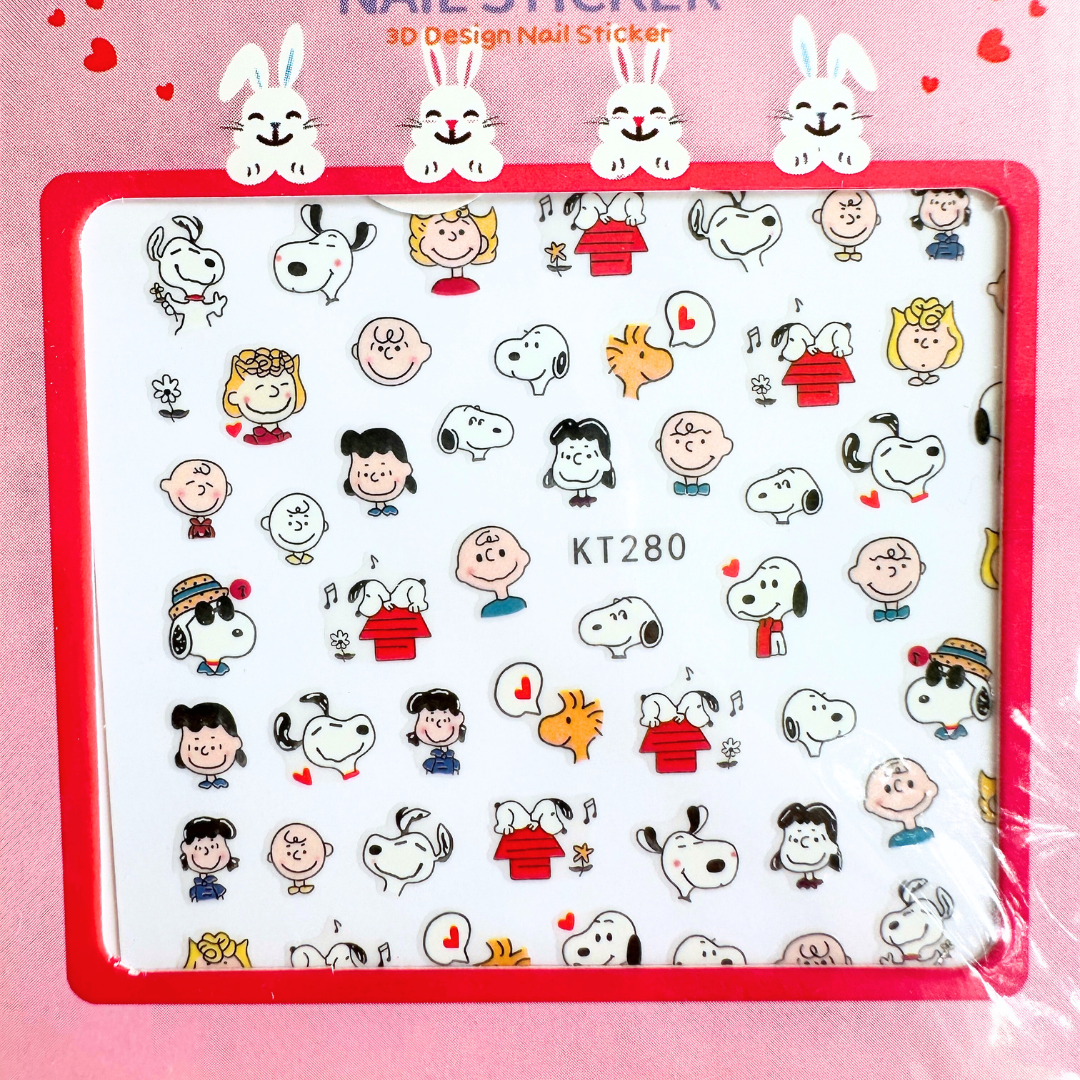 Snoopy and Friends Mini Nail Art Stickers