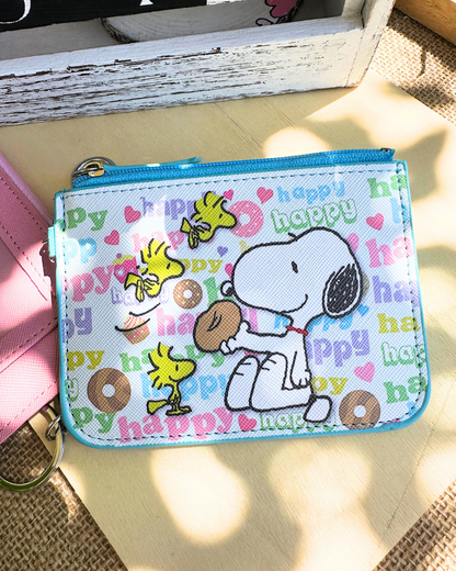 Snoopy Donut Eco-Friendly Vegan Leather ID Card Holder