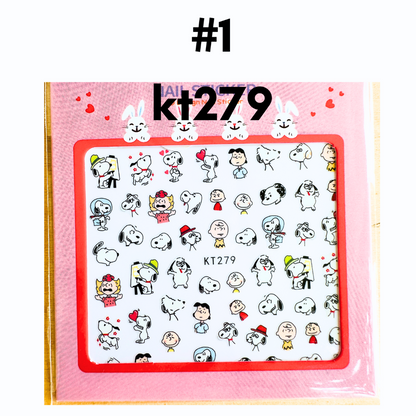 Snoopy and Friends Mini Nail Art Stickers