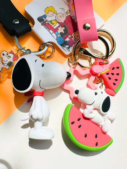 Peanuts Belle Watermelon Summer Character Keychain