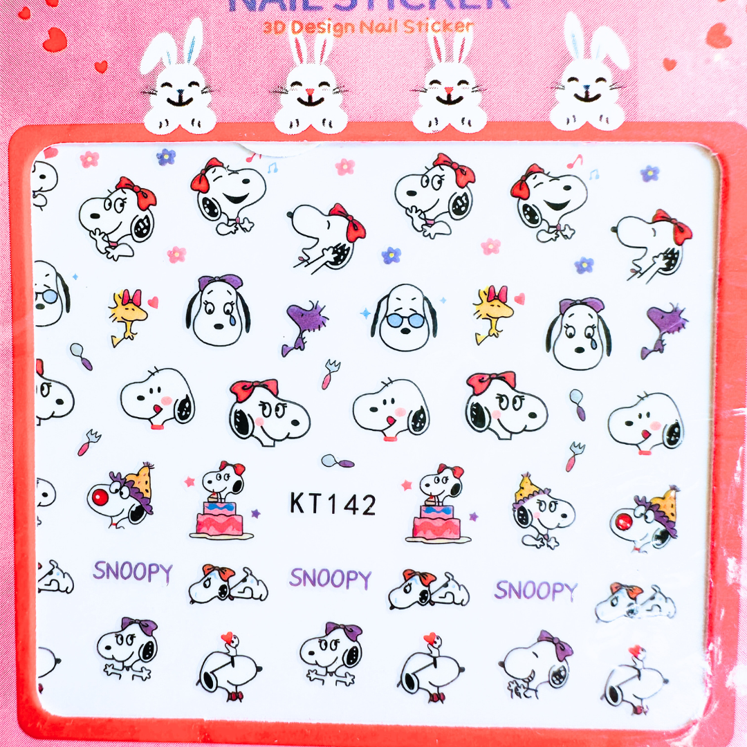 Snoopy and Friends Mini Nail Art Stickers