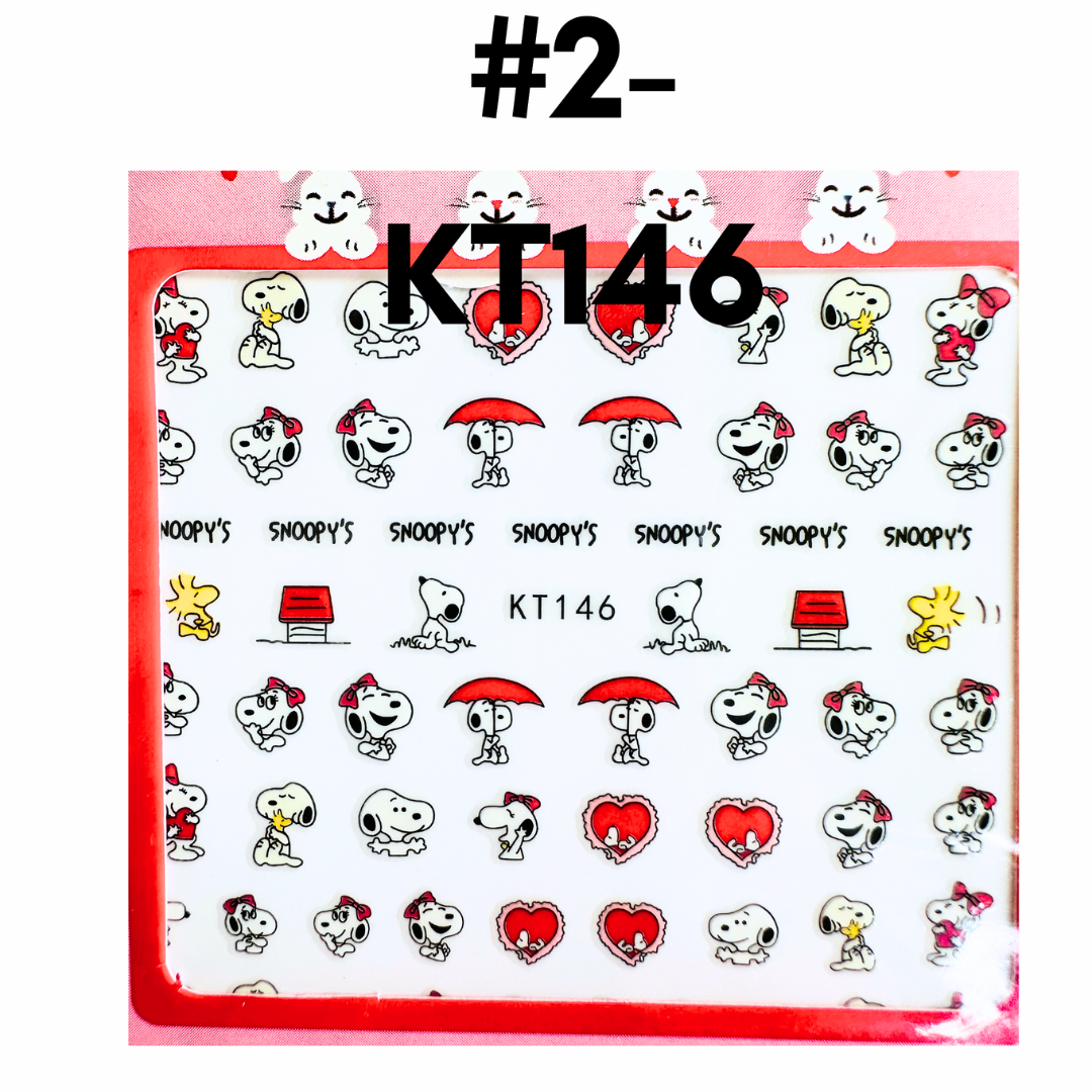 Snoopy and Friends Mini Nail Art Stickers