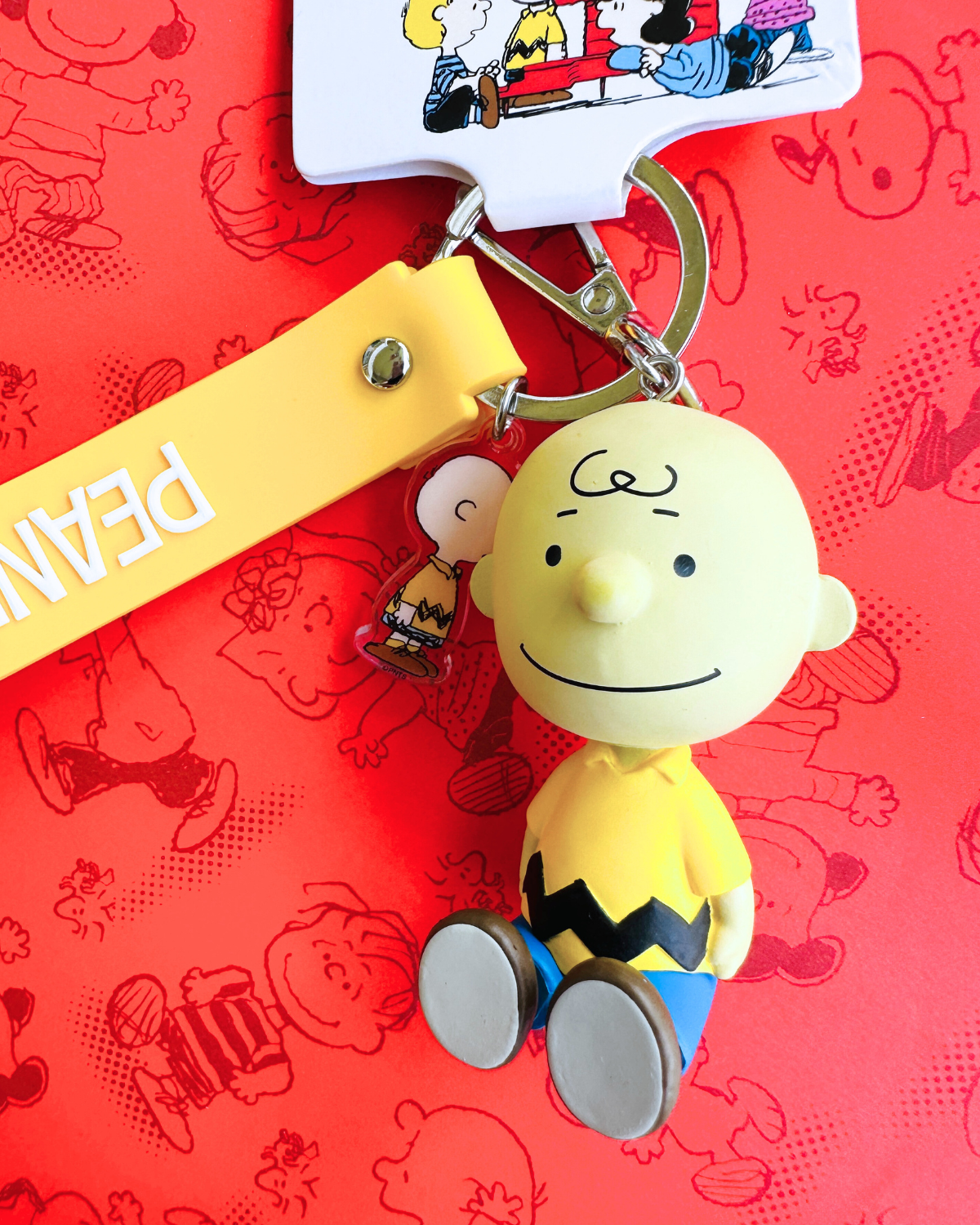 Peanuts Character Key Ring - Official Collectible Peanuts Keychain Charm - Charlie Brown / Snoopy