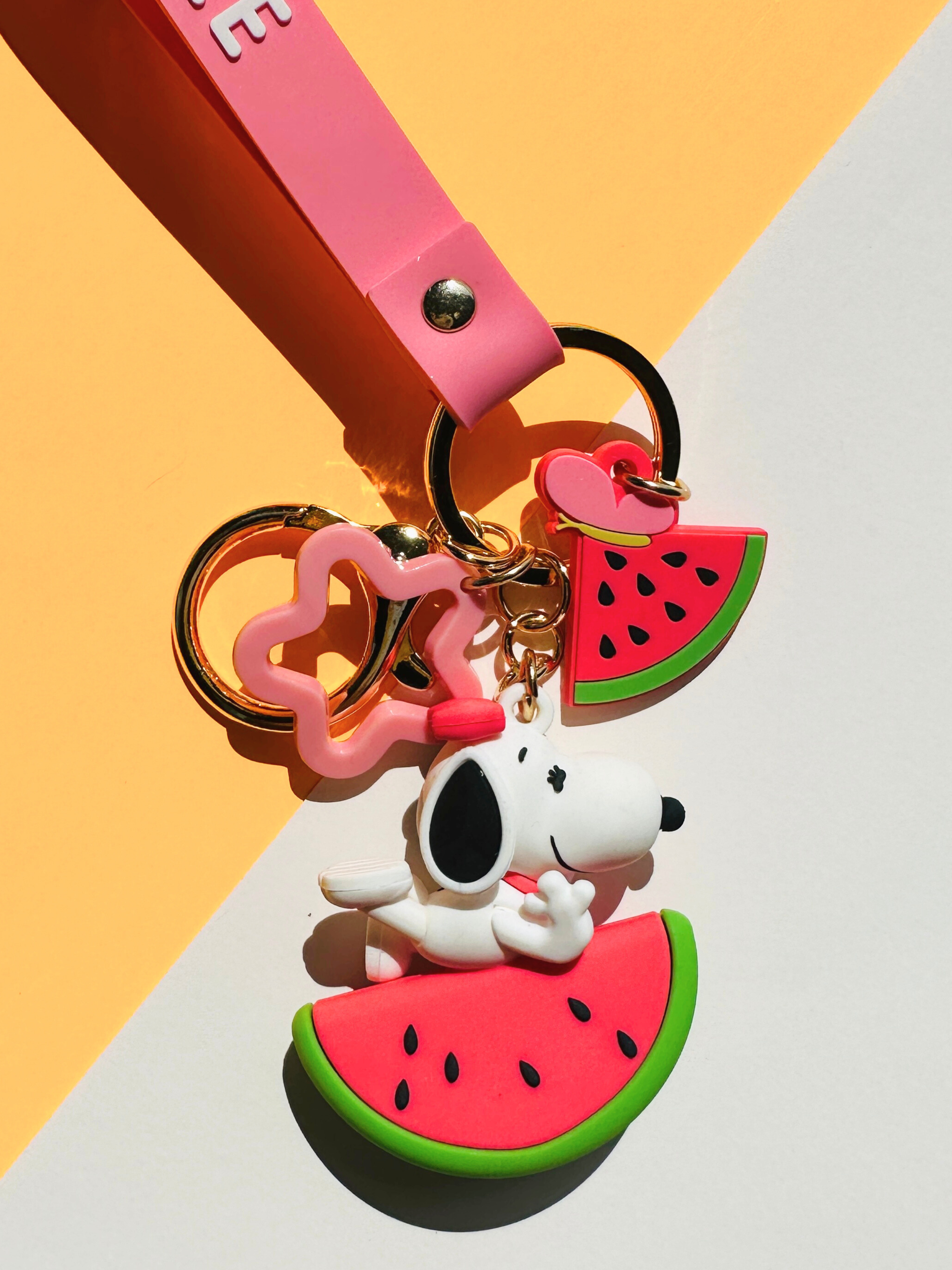 Peanuts Belle Watermelon Summer Character Keychain