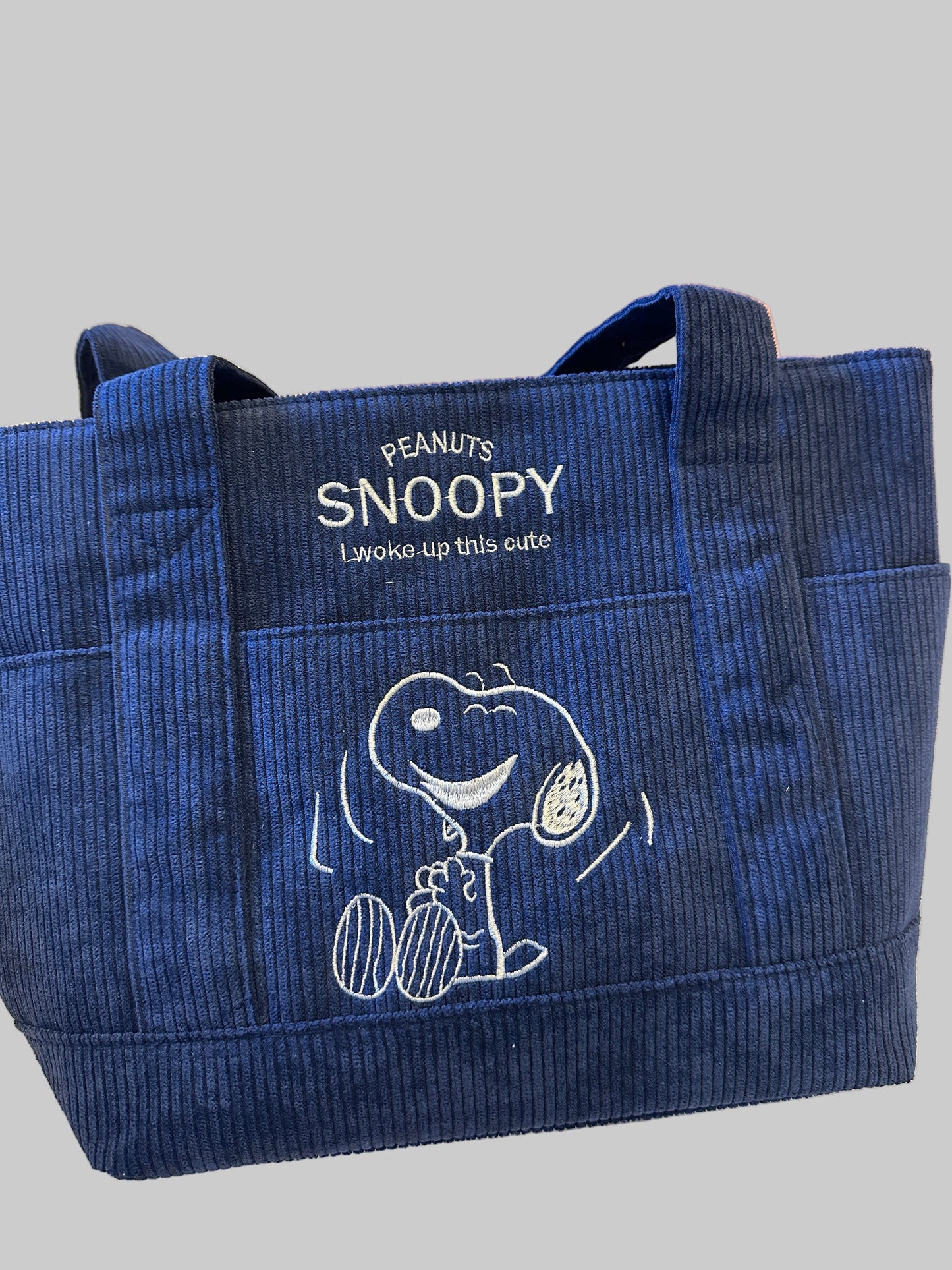 Snoopy Corduroy Tote Bag