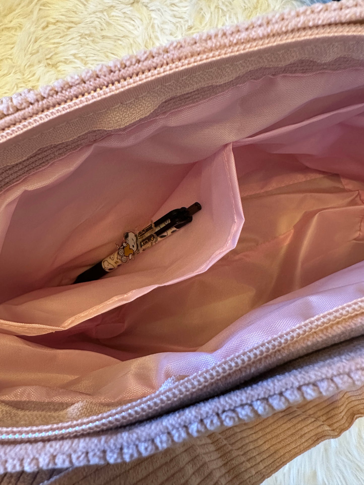 Snoopy Corduroy Tote Bag