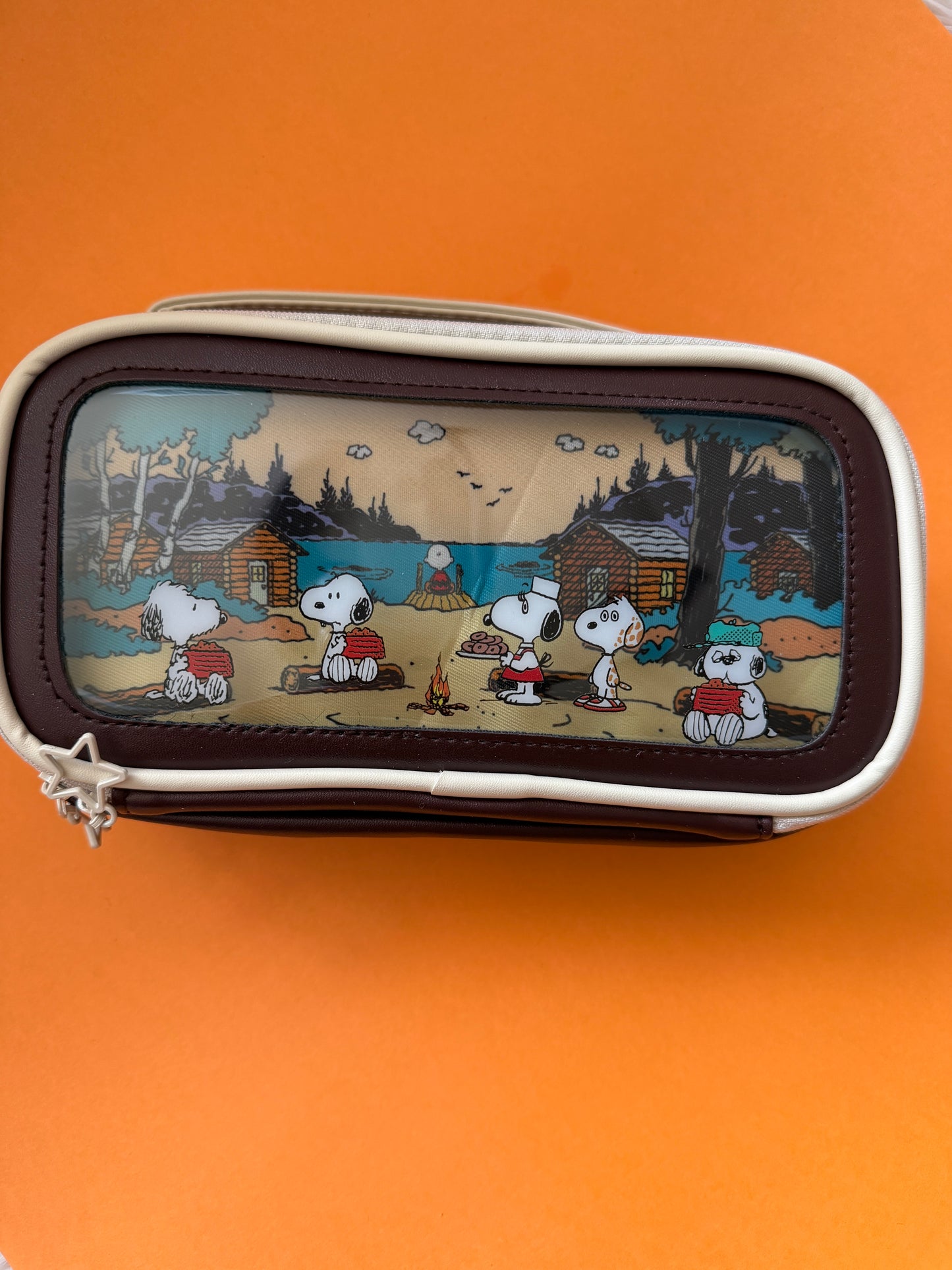 Snoopy Peanuts Pencil Case – Suitcase Style Multi-Compartment Organizer bag