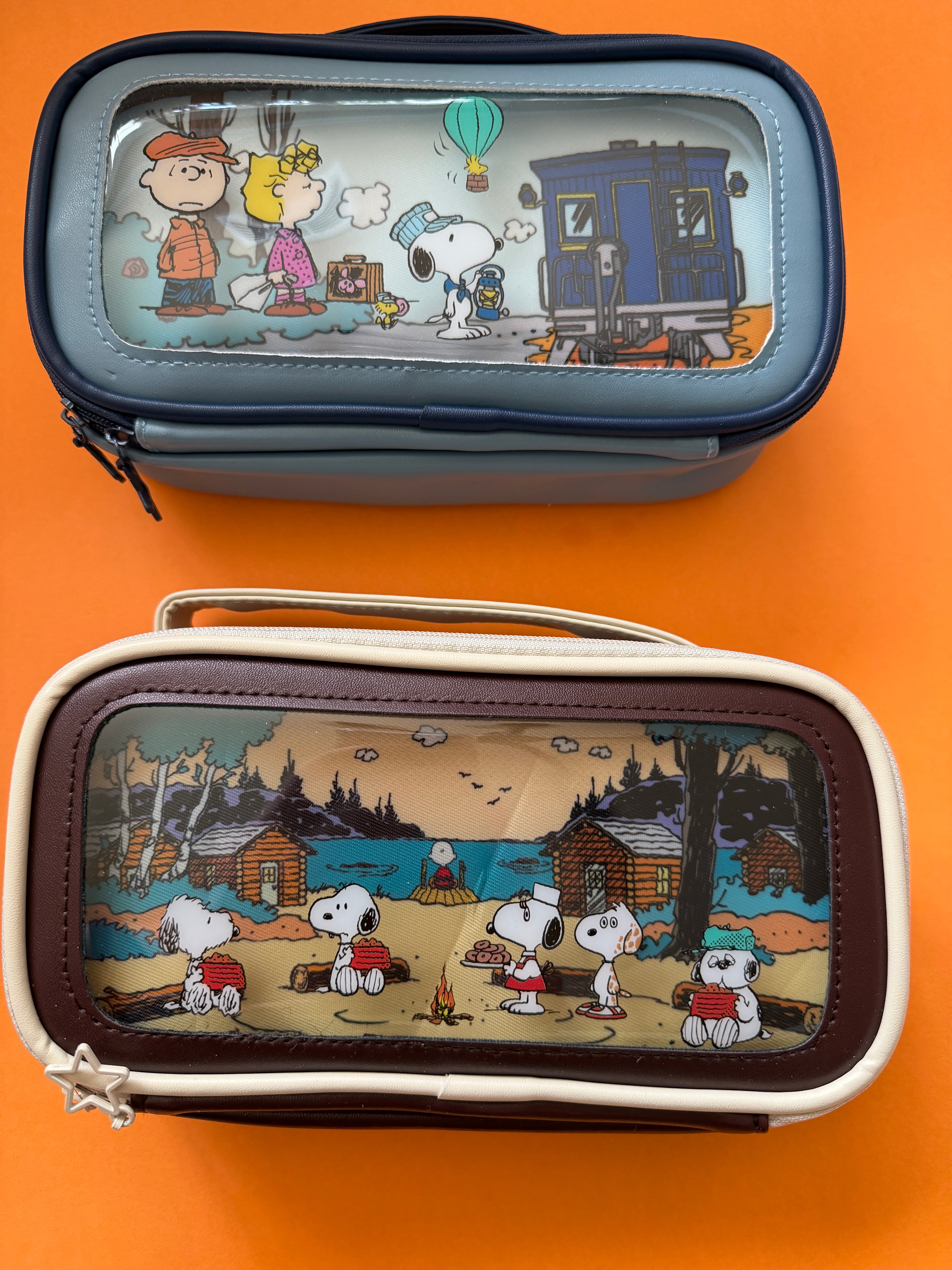 Snoopy Peanuts Pencil Case – Suitcase Style Multi-Compartment Organizer bag