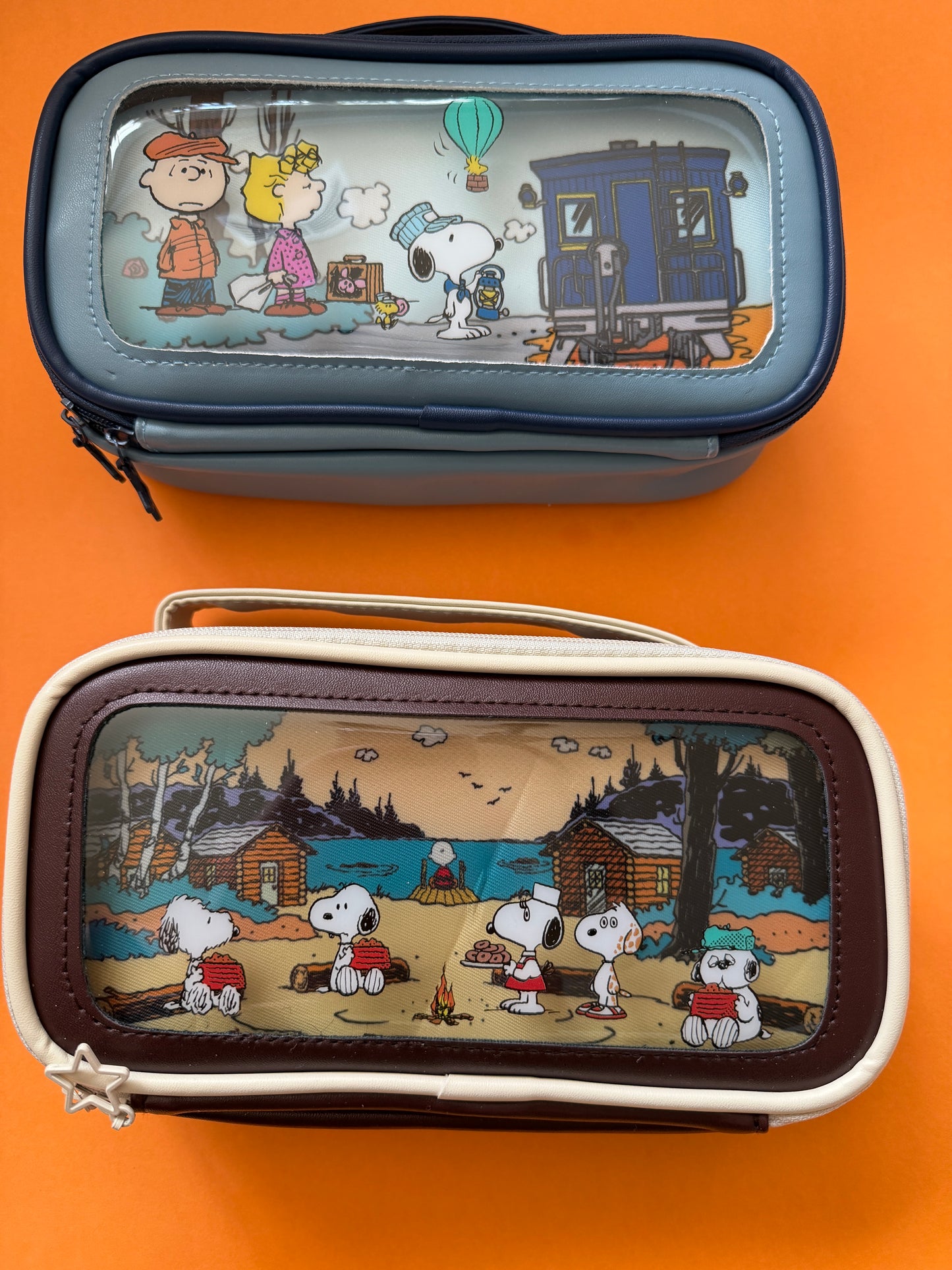 Snoopy Peanuts Pencil Case – Suitcase Style Multi-Compartment Organizer bag