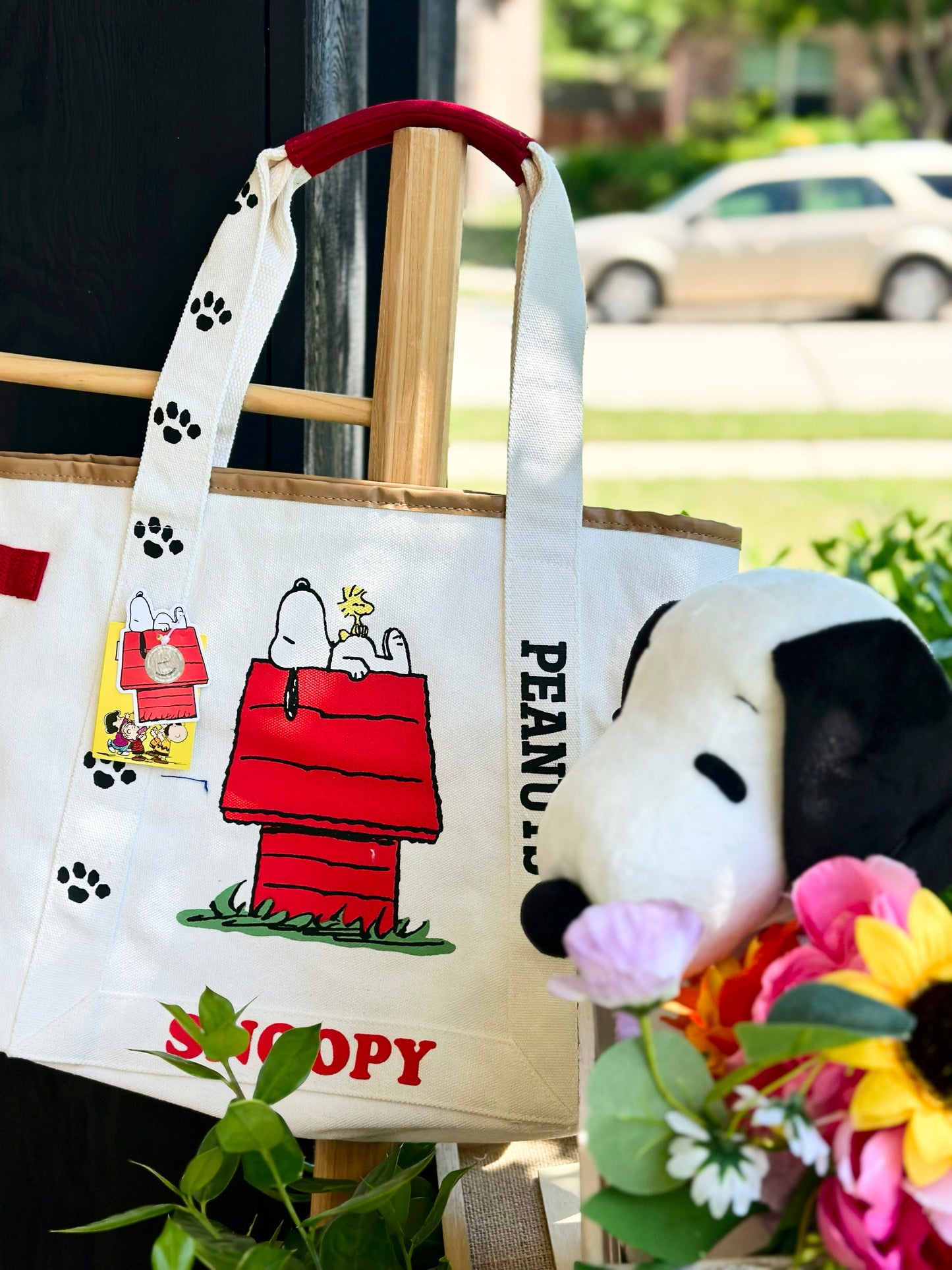 Snoopy Premium Canvas Tote bag - Dog House