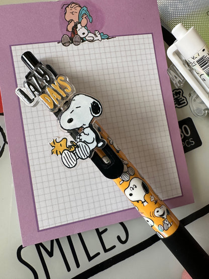 Snoopy Peanuts Gel writing pens set of 3