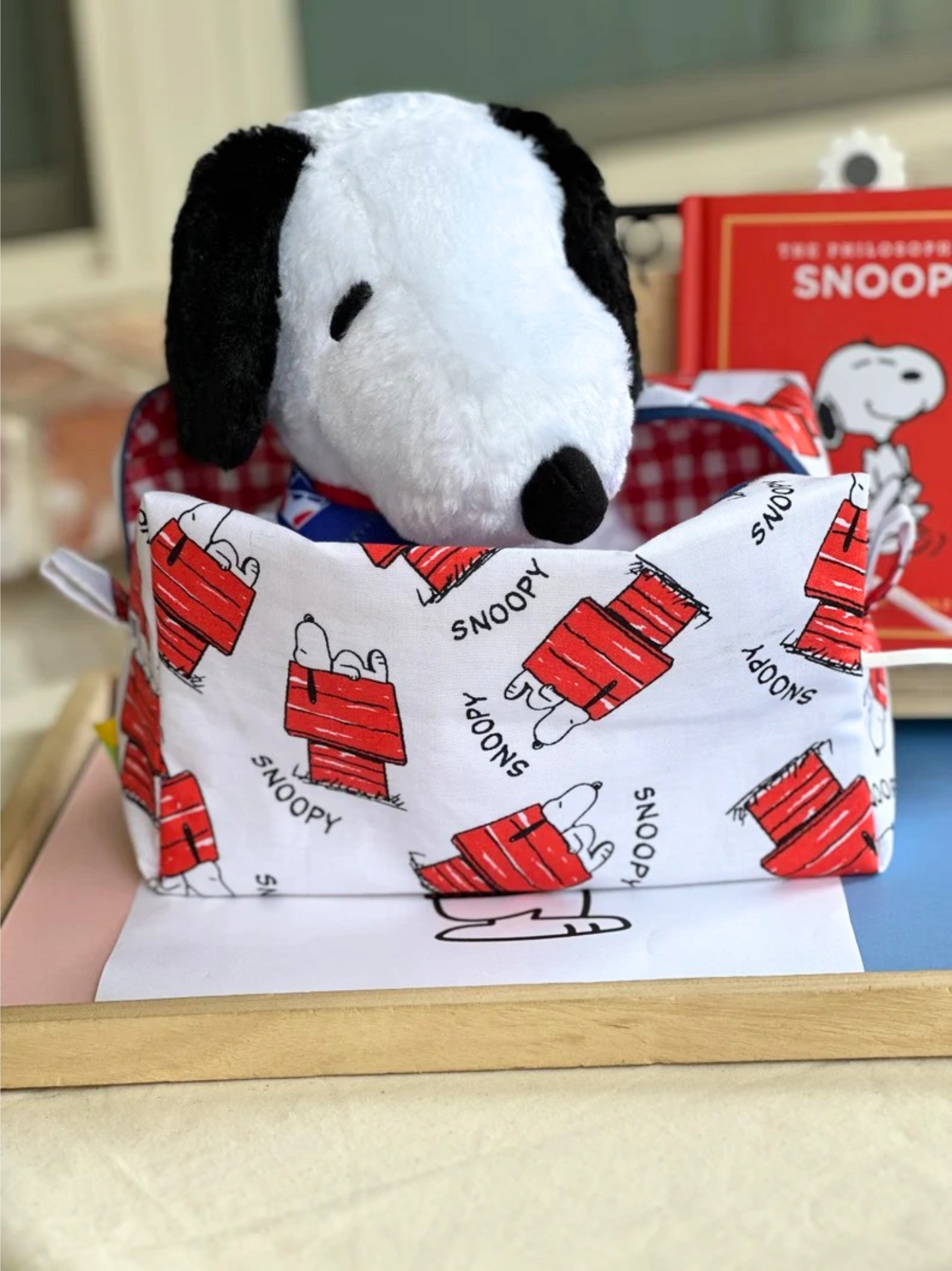 Snoopy Dog House Foldable Cotton Travel Pouch