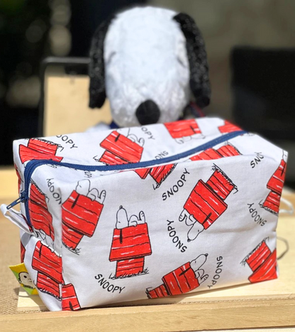 Snoopy Dog House Foldable Cotton Travel Pouch