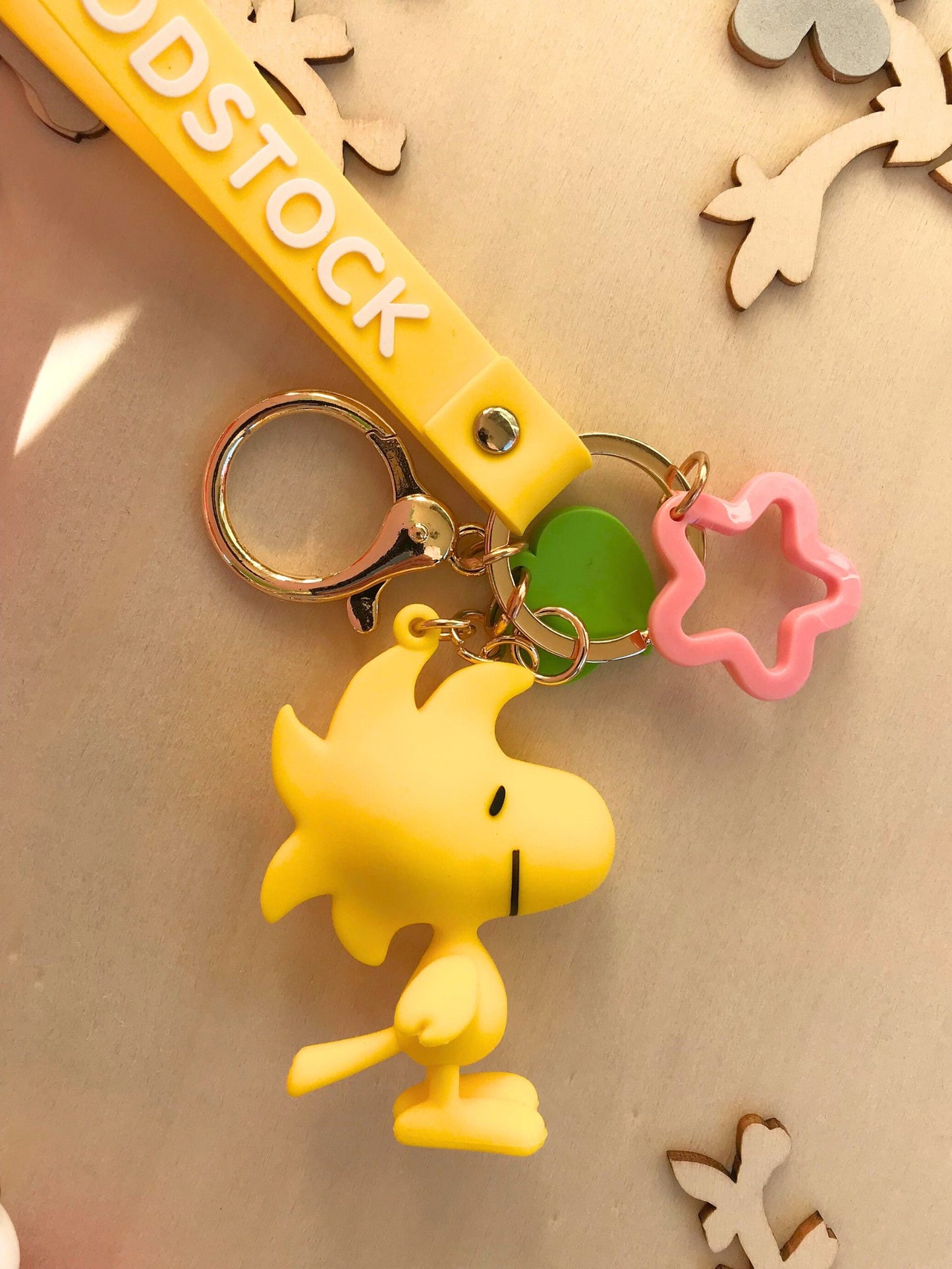 Belle and Friends keychain with charms - Woodstock/Belle - SnoopBe