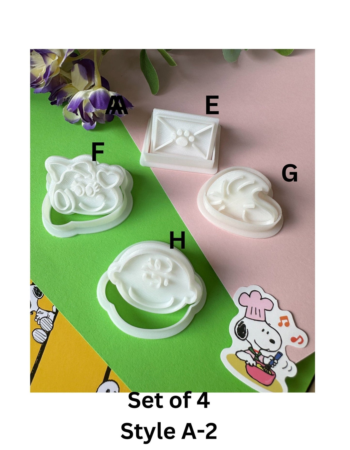 Cartoon Snoopy Cookie Cutter Fondant Icing Sugar Biscuit Embosser Mold Cookie Press Stamping Crafts Molds Baking Tools - PawFect