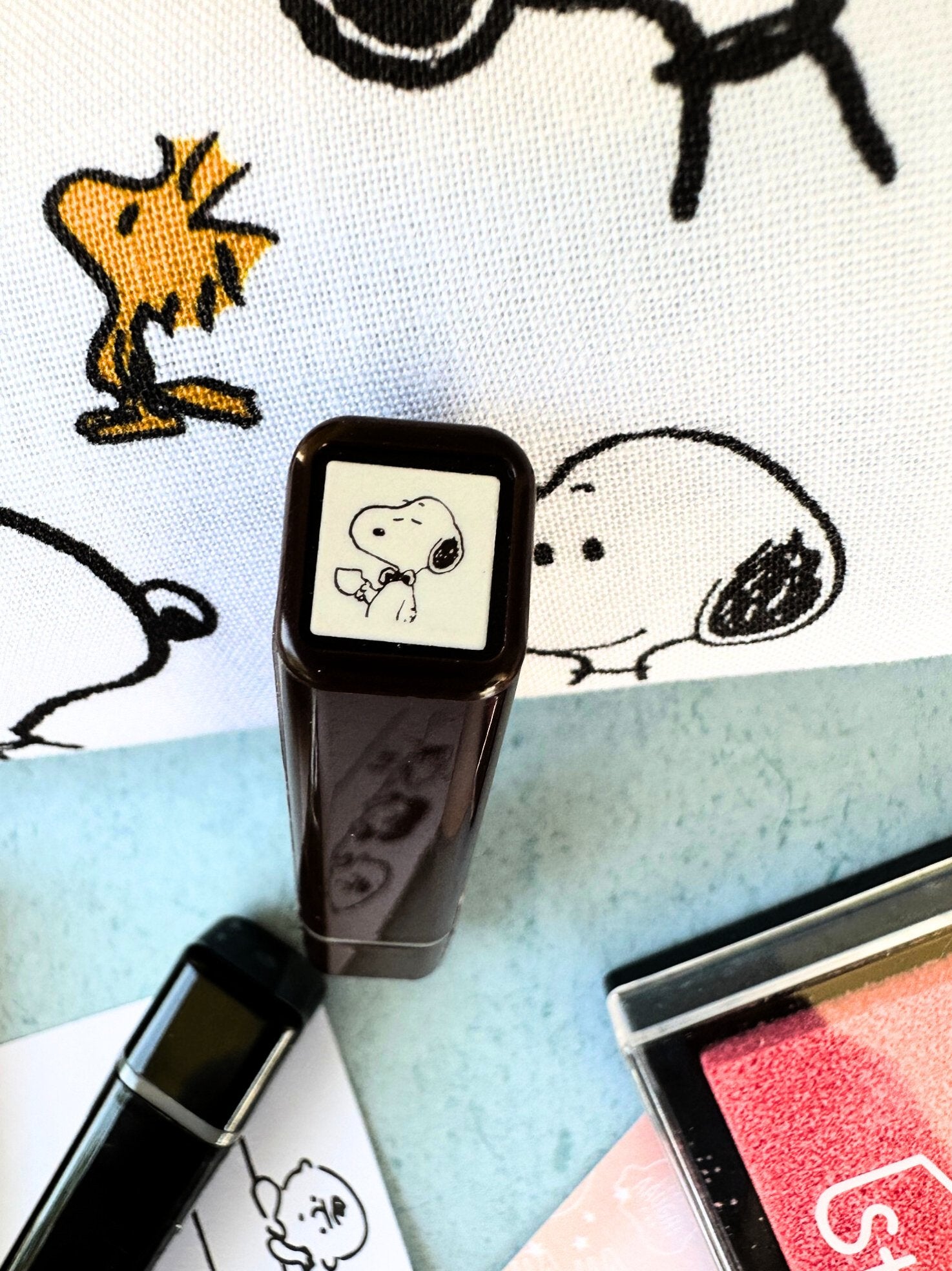 Cartoon Snoopy Mini Ink Craft Stamp Set - SnoopBe