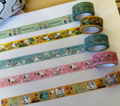 Cute Snoopy Cartoon Washi Tape Kawaii Anime Diy Journaling Scrapbooking Crafting Decorative Adhesive Tape Sticker Gifts - SnoopBe