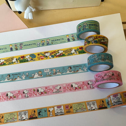 Cute Snoopy Cartoon Washi Tape Kawaii Anime Diy Journaling Scrapbooking Crafting Decorative Adhesive Tape Sticker Gifts - SnoopBe