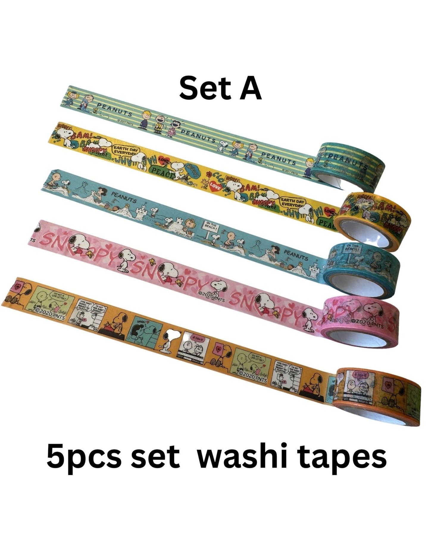 Cute Snoopy Cartoon Washi Tape Kawaii Anime Diy Journaling Scrapbooking Crafting Decorative Adhesive Tape Sticker Gifts - SnoopBe