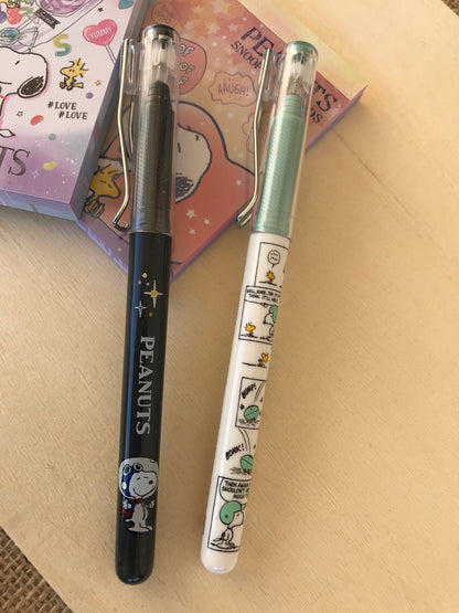 Stationary Pens Snoopy Gel writing pen- Sports design-0.5mm black ink-cartoon design- gift for teacher student office-crafty drawing tool