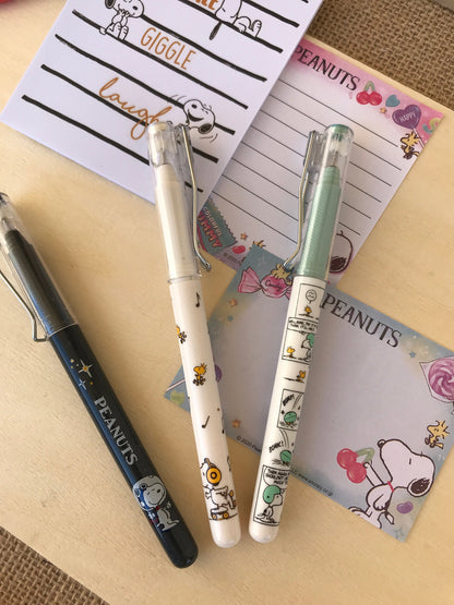 Stationary Pens Snoopy Gel writing pen- Sports design-0.5mm black ink-cartoon design- gift for teacher student office-crafty drawing tool