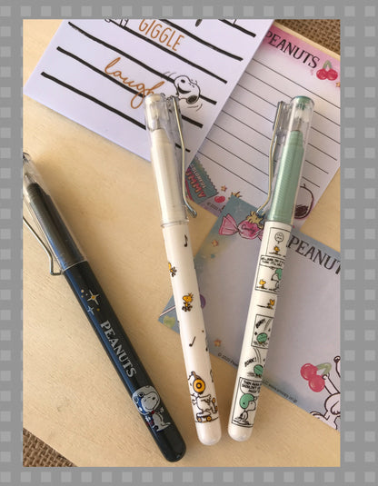 Stationary Pens Snoopy Gel writing pen- Sports design-0.5mm black ink-cartoon design- gift for teacher student office-crafty drawing tool