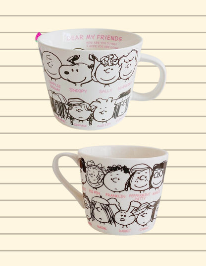 Snoopy Mug Collection 16 oz Coffee Mug - 2 Designs - My Dear Friend / Snoopy Thank You