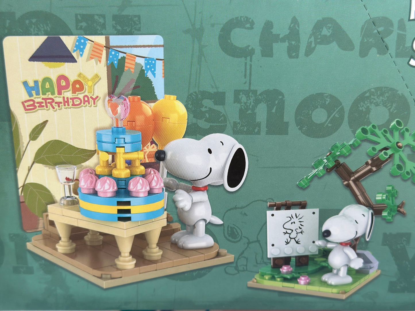 Snoopy and his friends DIY surprise mystery box -mystery gift for teacher student -assembly Surprise Blind box Building Blocks DIY kit