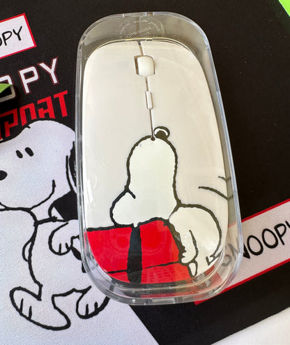 Snoopy Peanuts Bluetooth Snoopy Wireless Mouse for PC, MAC character design- gift for teacher student office