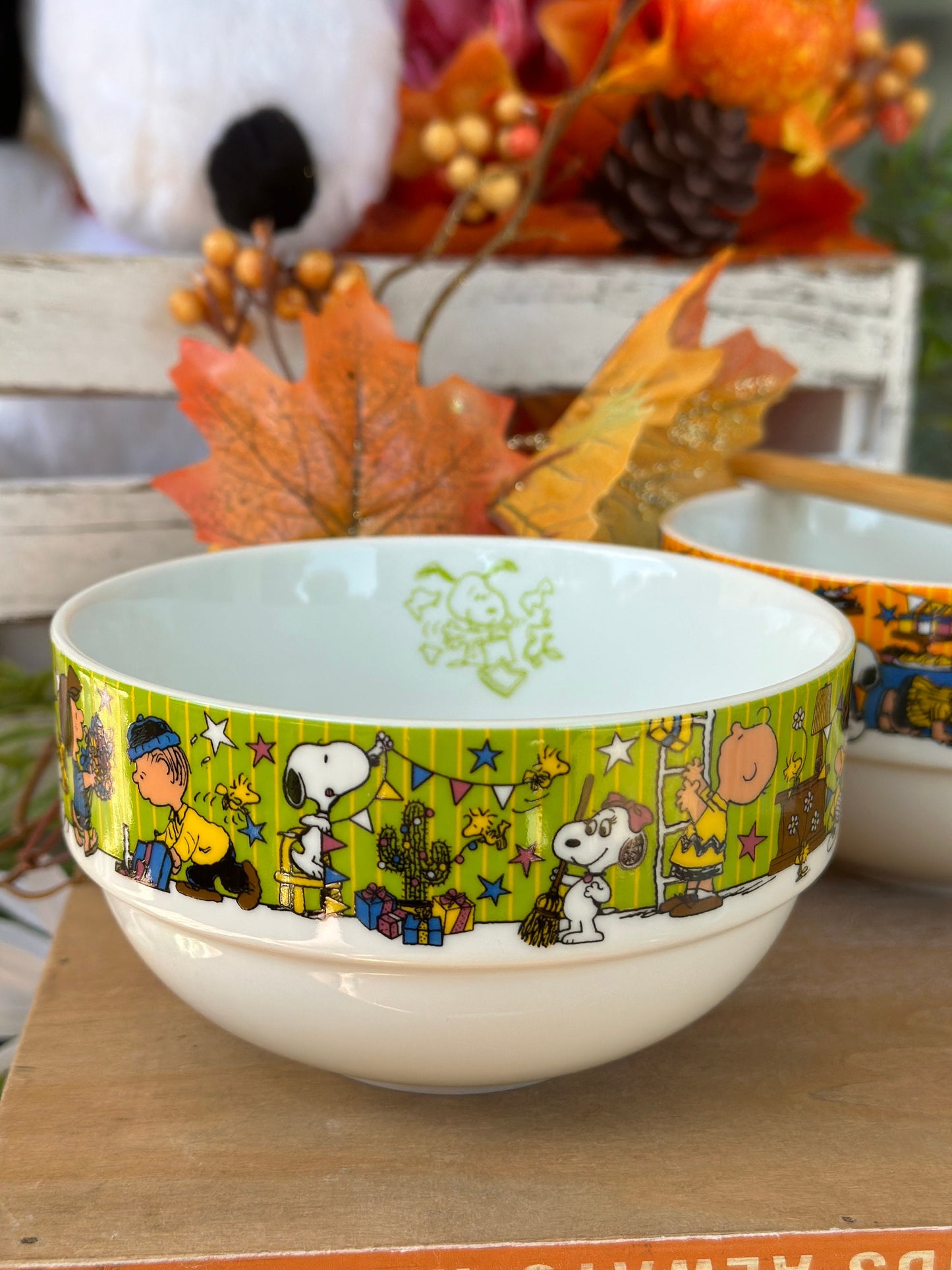 Snoopy Peanuts Ceramic Serving Dish Bowl - Home decor Kitchenware Collection - Cereal / Rice Bowl - Japan