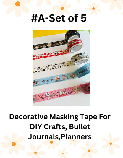 Snoopy and Friends Washi Tape Sticker Gift