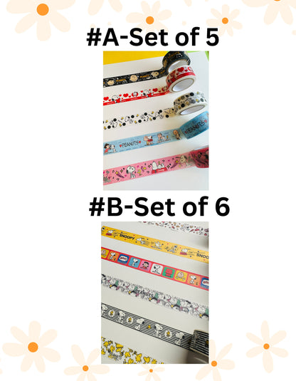 Snoopy and Friends Washi Tape Sticker Gift