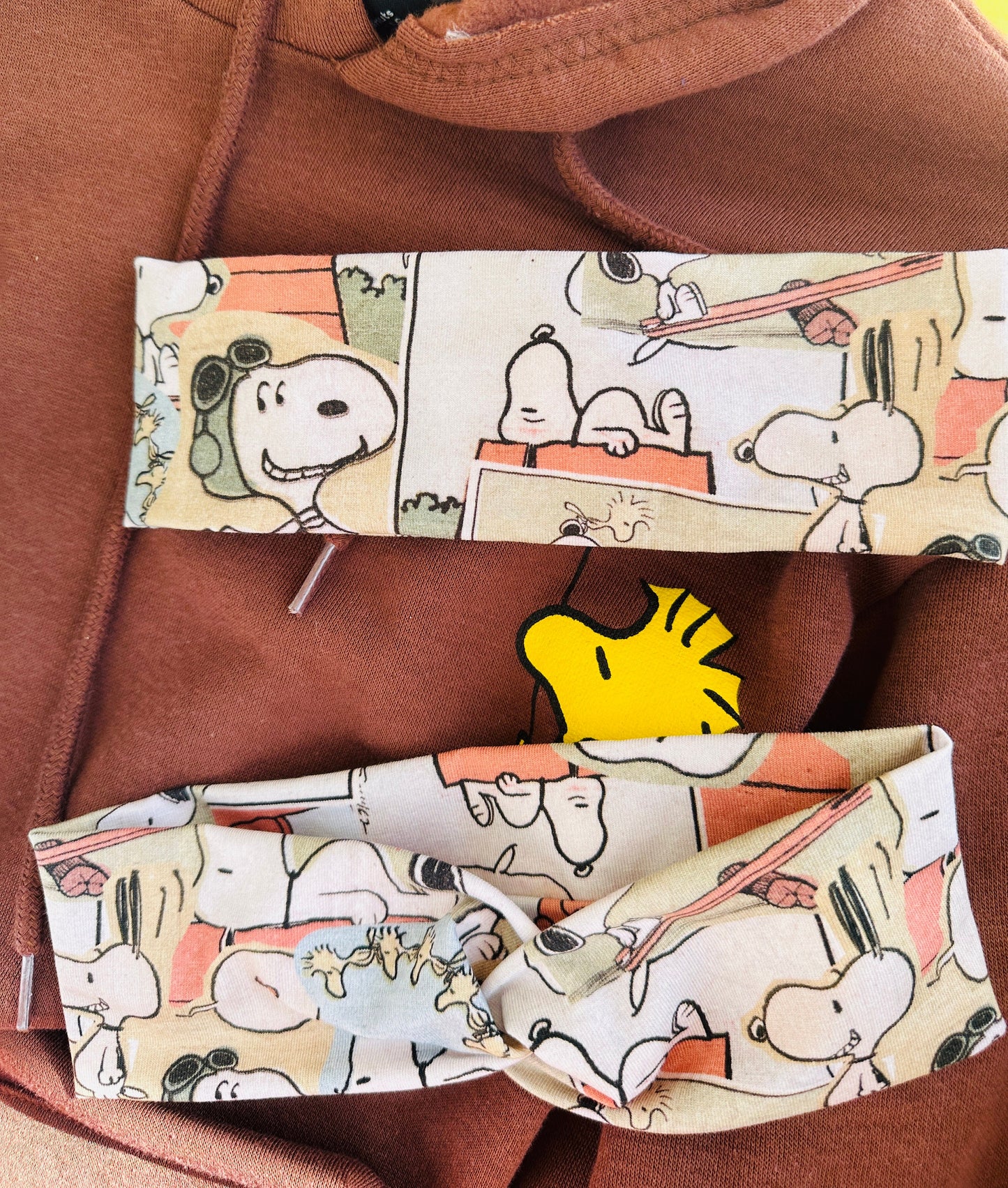 Stretchy Snoopy Headbands -Absorbed Sport Headband Soft Twist Knotted Headbands for Daily Life Unisex Vintage comfort knit fabric