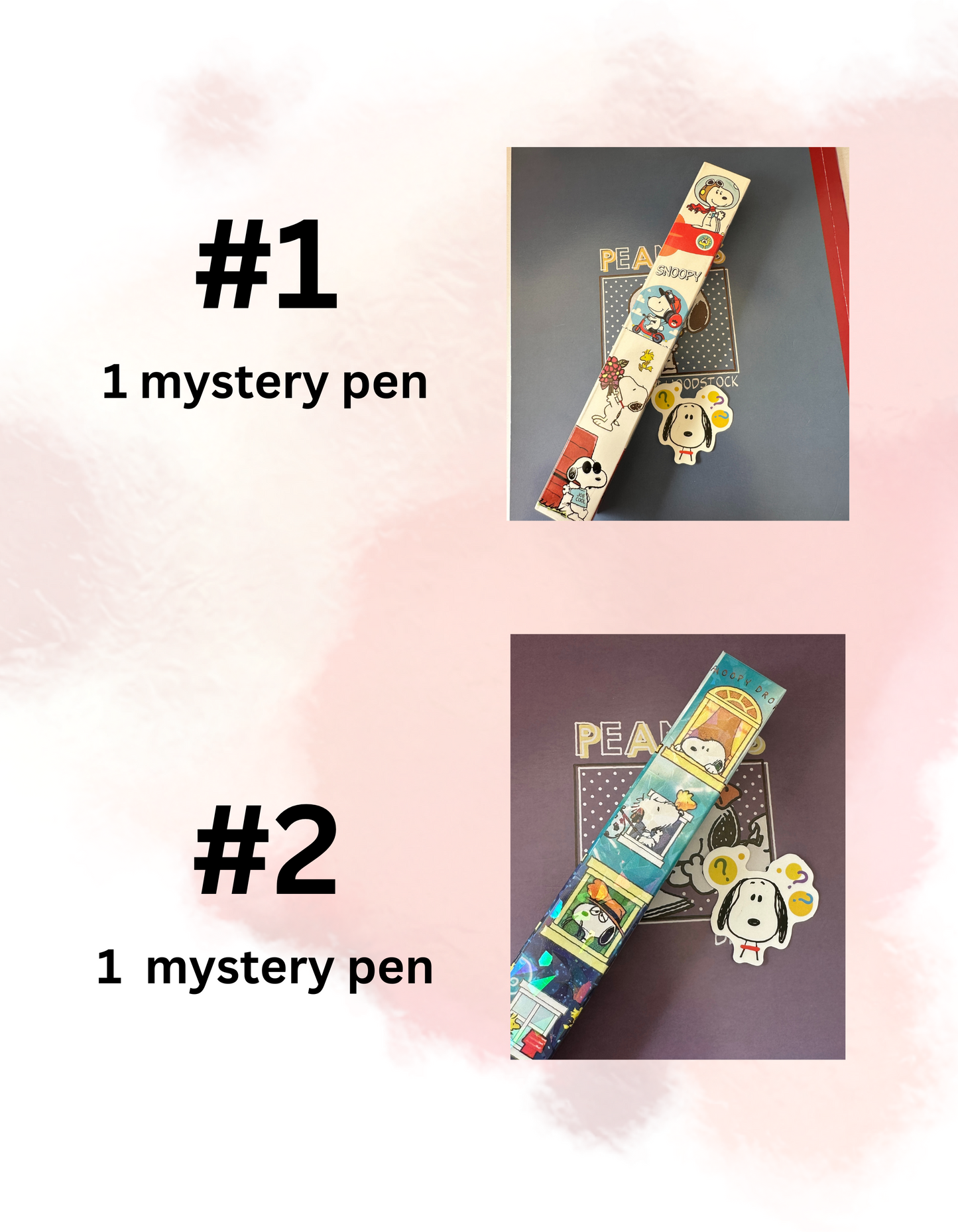 Snoopy Boxed Stationary Mystery Pen - Cartoon Sports Design - 0.5mm Black