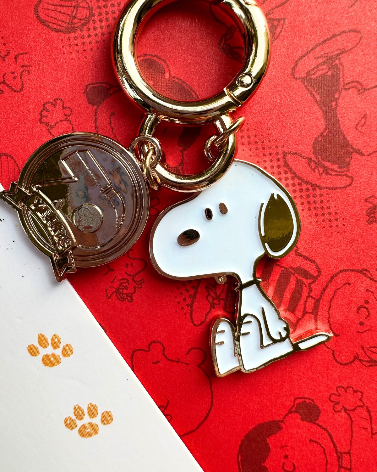 Peanuts Snoopy 70 Years Enamel keychain - SnoopBe