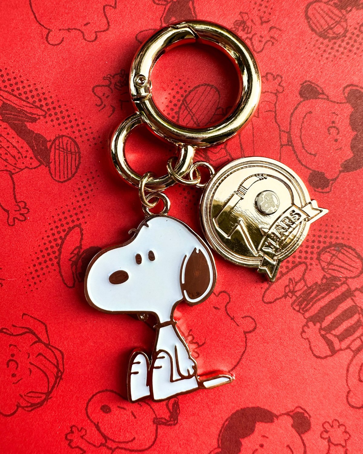 Peanuts Snoopy 70 Years Enamel keychain - SnoopBe