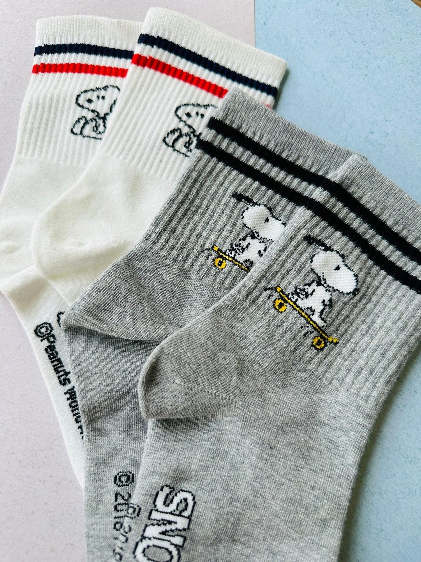 Peanuts Snoopy Comfort Ankle Socks Set of 3 pairs - SnoopBe