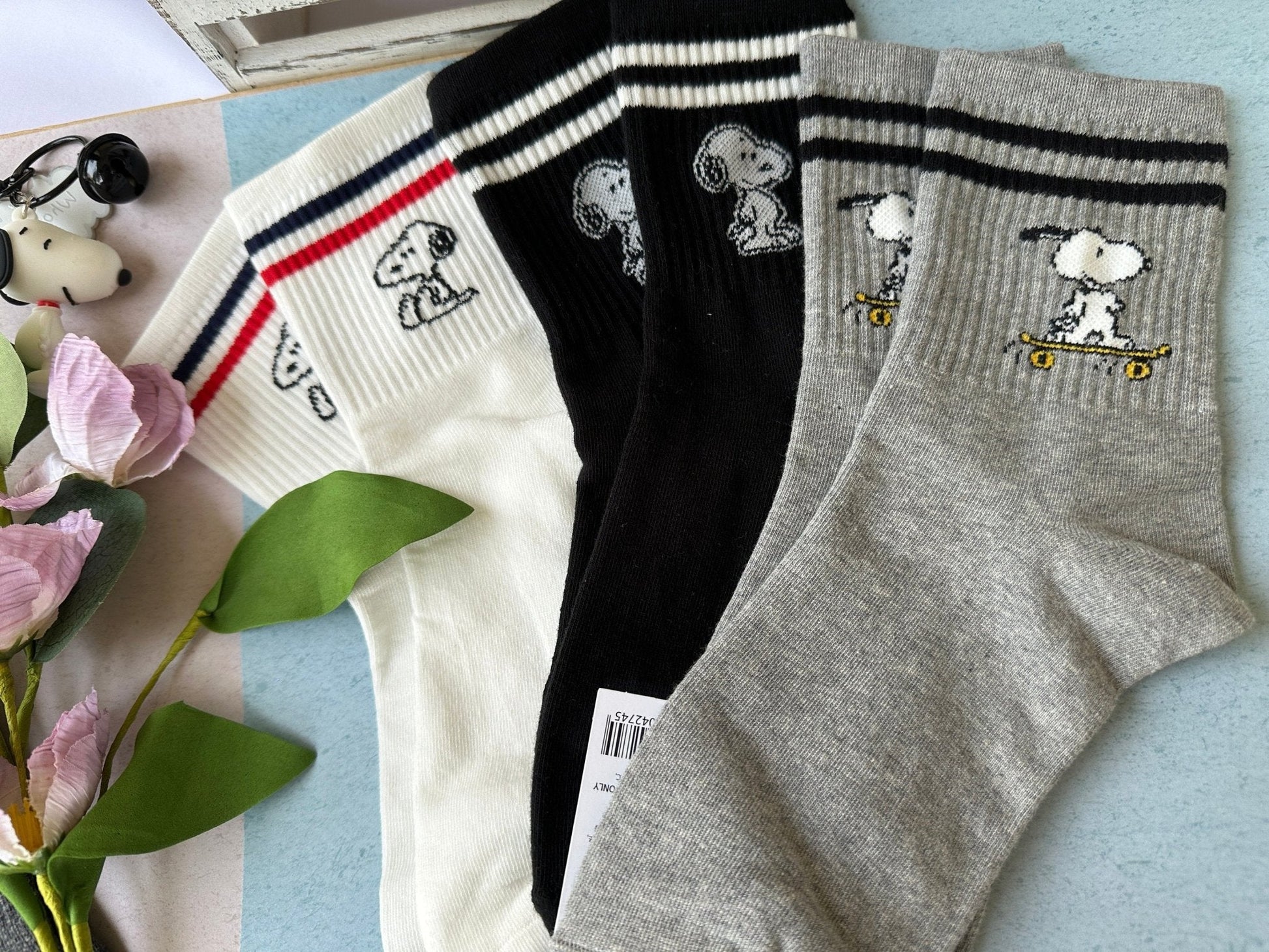 Peanuts Snoopy Comfort Ankle Socks Set of 3 pairs - SnoopBe