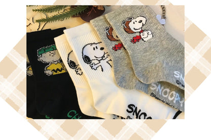 Peanuts Snoopy Long Comfort Crew Socks - SnoopBe