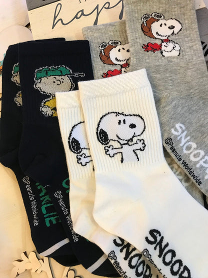 Peanuts Snoopy Long Comfort Crew Socks - SnoopBe