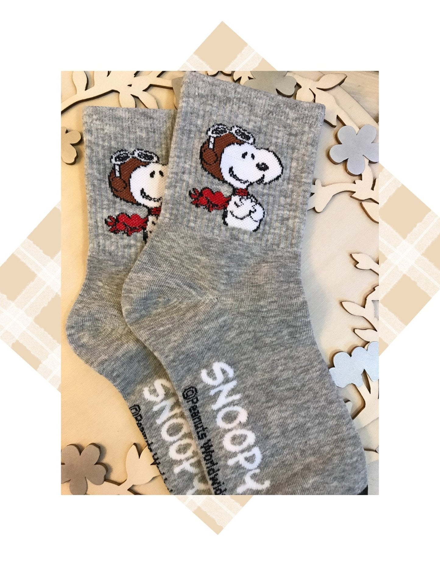 Peanuts Snoopy Long Comfort Crew Socks - SnoopBe