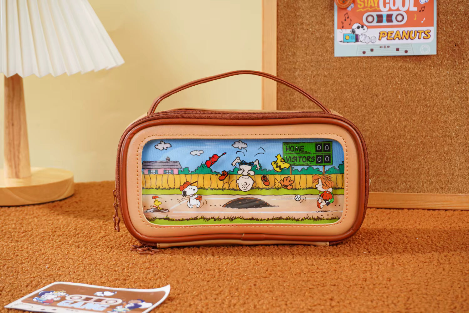 Snoopy Peanuts Pencil Case – Suitcase Style Multi-Compartment Organizer