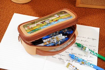 Snoopy Peanuts Pencil Case – Suitcase Style Multi-Compartment Organizer