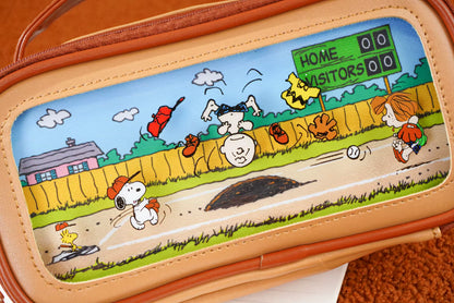Snoopy Peanuts Pencil Case – Suitcase Style Multi-Compartment Organizer