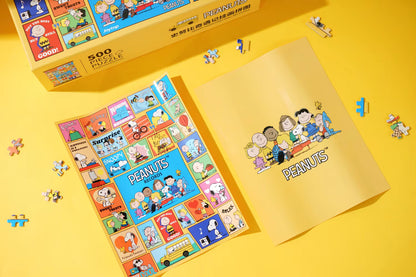 Snoopy Adventure Jigsaw Puzzle 500 Pieces - Hanging Painting Style Decorative Puzzle