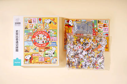 Snoopy Adventure Acrylic Shaker Puzzle 1000 Pc – Eco-Friendly Kids Toy Gift